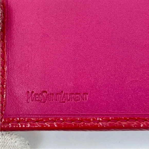 Yves Saint Laurent Red Leather Wallet - Picture 12 of 13